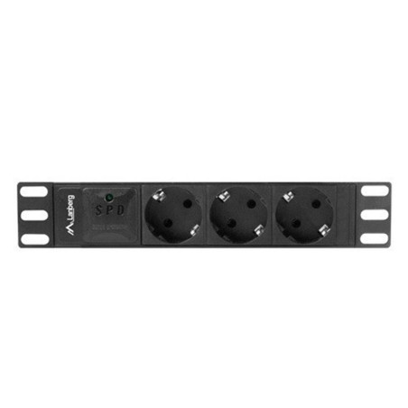 Regleta lanberg 1u 16a 3x schuko