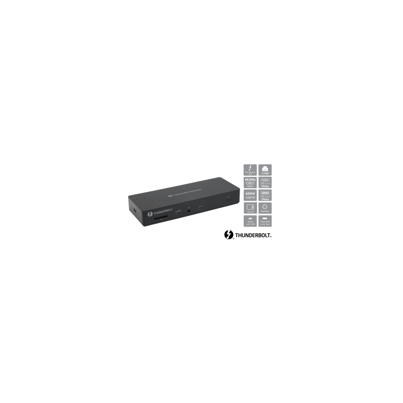 Docking usb c 13 in 1 conceptronic 1xhdm 2xthunderbolt