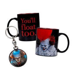 Pennywise taza regalo llavero metalico