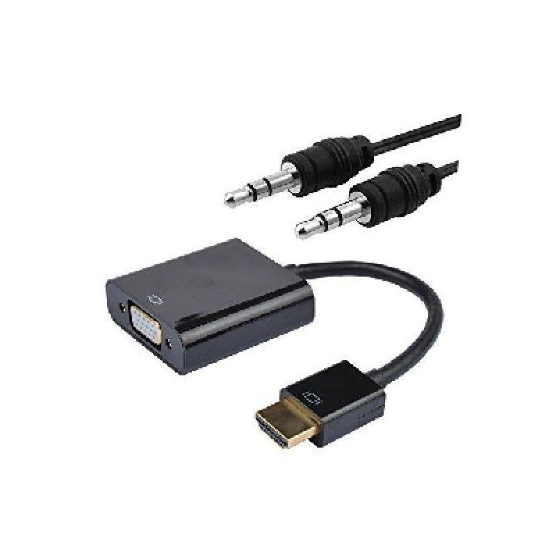 Conversor nanocable hdmi a vga 015cm
