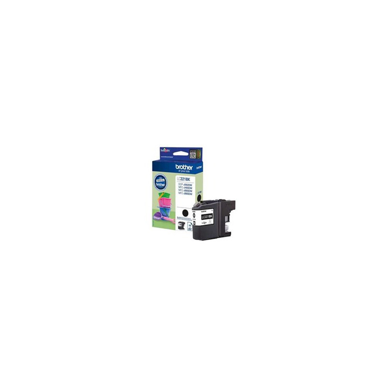 Cartucho tinta brother lc221bk negro 260