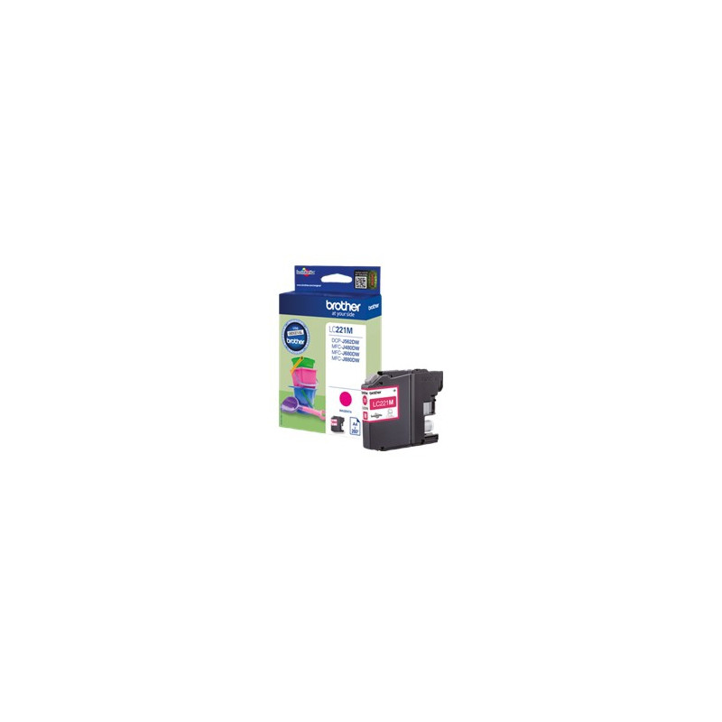 Cartucho tinta brother lc221m magenta 260