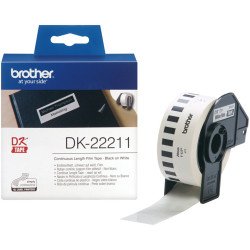Etiquetas cinta continua brother blanca dk22211