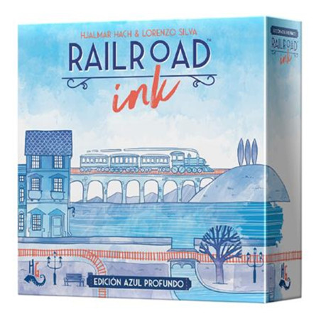 Juego mesa railroad ink edicion azul