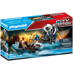 Playmobil policia mochila propulsora detencion del