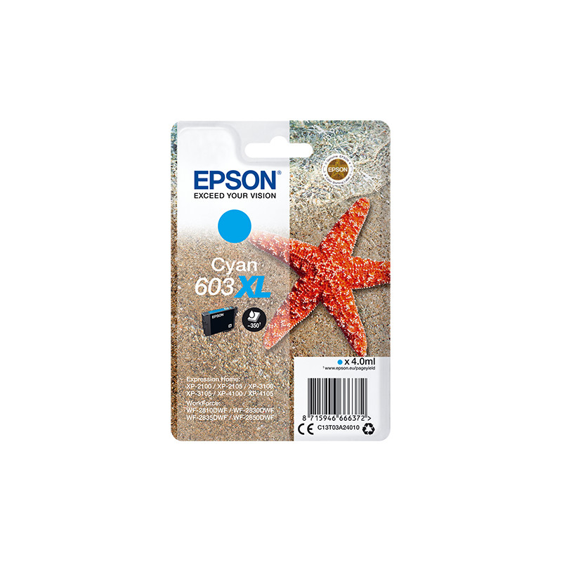 Cartucho tinta epson c13t03a24010 singlepack cian