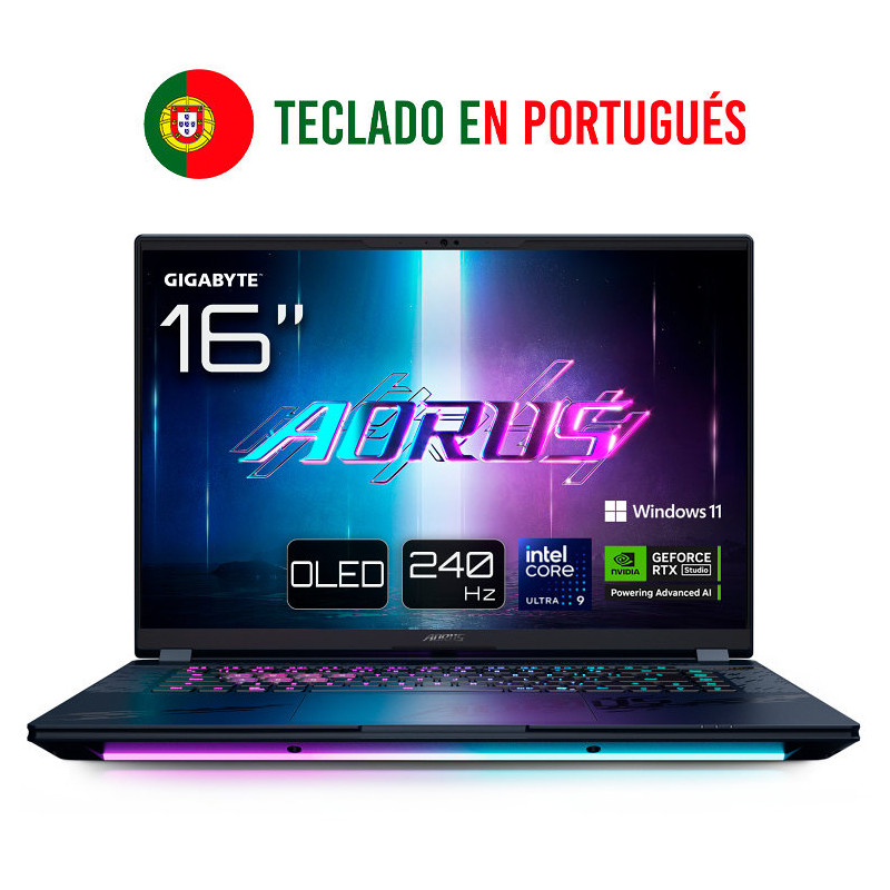 Portatil gigabyte aorus master 16 u9 275hx