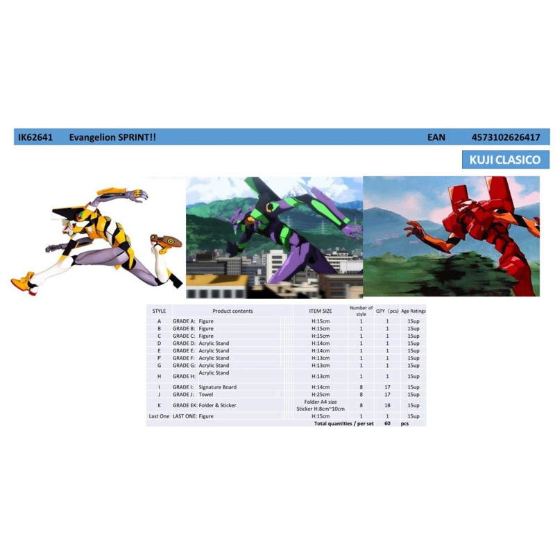 Ichiban kuji banpresto evangelion sprint ik62641