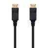 Cable displayport nanocable 1m macho macho negro