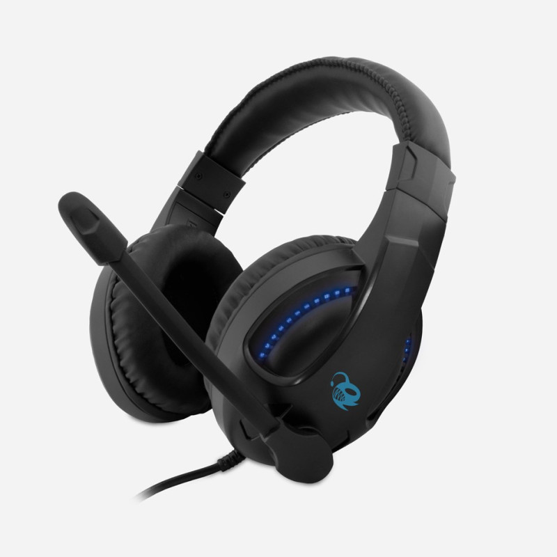 Auriculares con microfono coolbox gaming deepblue