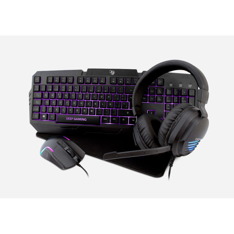 Kit teclado raton auriculares