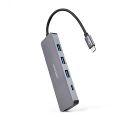 Hub nanocable usb c a 3xusb30 h