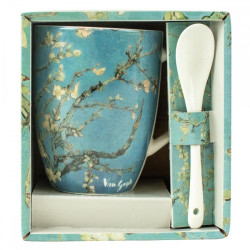 Taza ceramica con cuchara enesco los