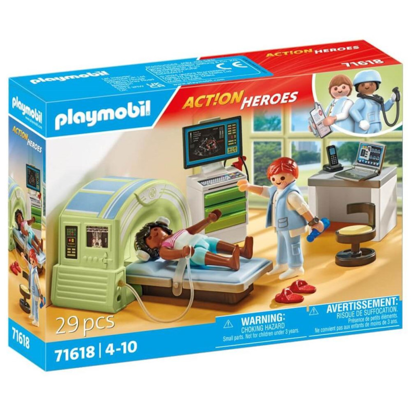 Playmobil action heroes resonancia con paciente