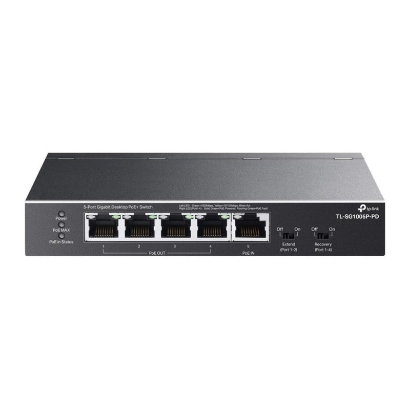 Switch tp link tl sg1005p pd 5 puertos