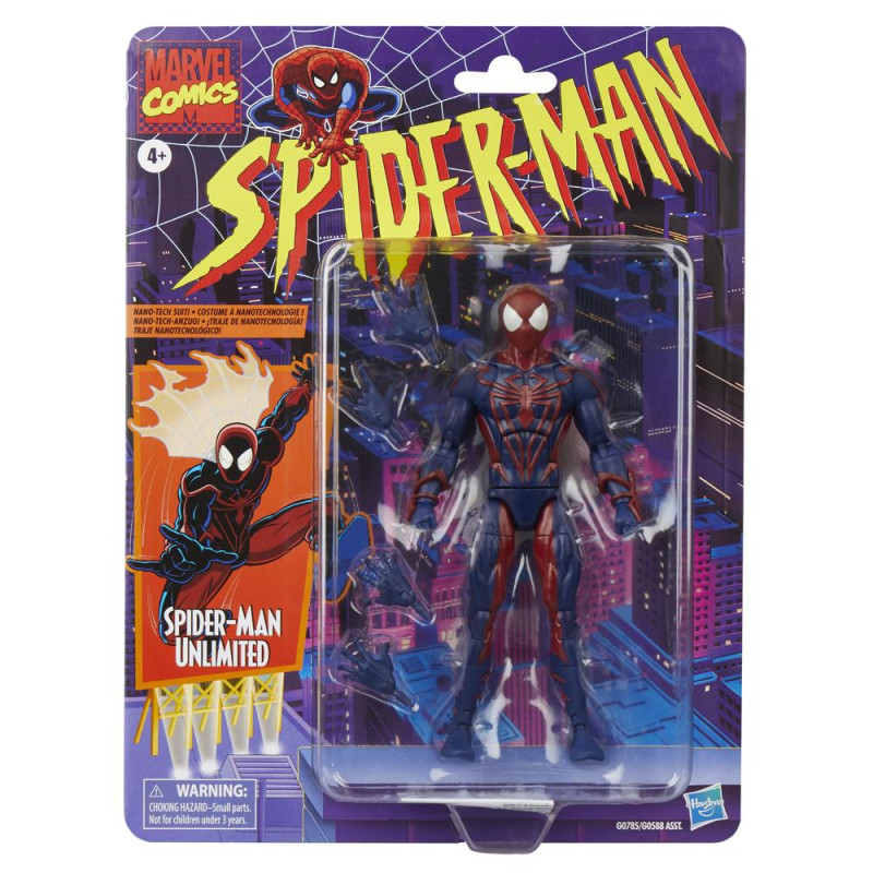 Figura hasbro marvel comics spider man unlimited