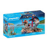 Playmobil bote pirata con tesoro