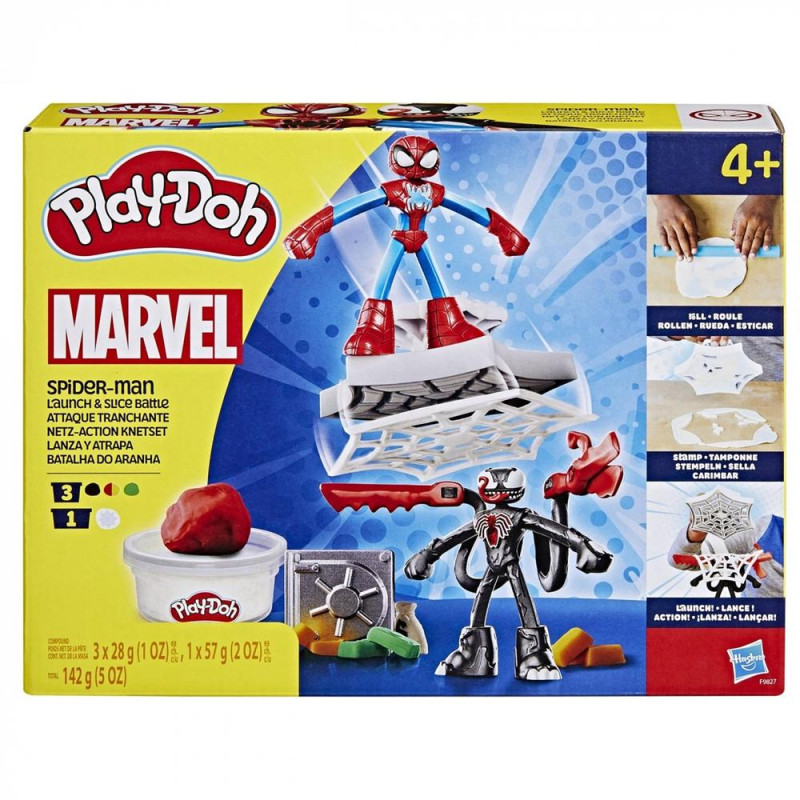 Juego hasbro play doh spiderman launch and