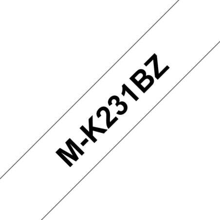 Cinta laminada brother mk231bzbr 12mm x