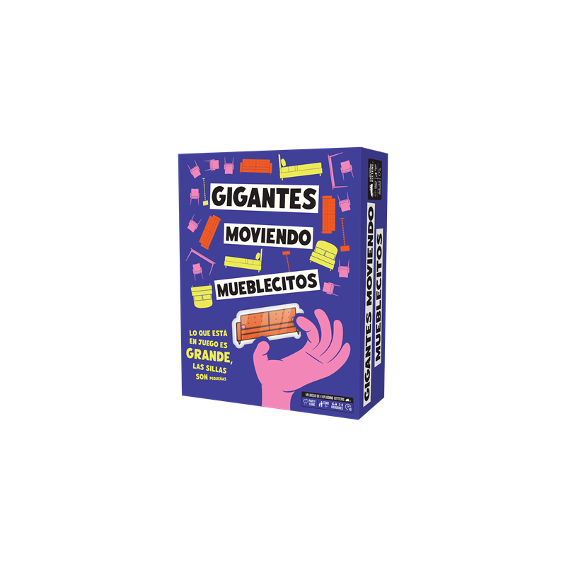 Juego mesa gigantes moviendo mueblecitos
