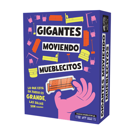 Juego mesa gigantes moviendo mueblecitos