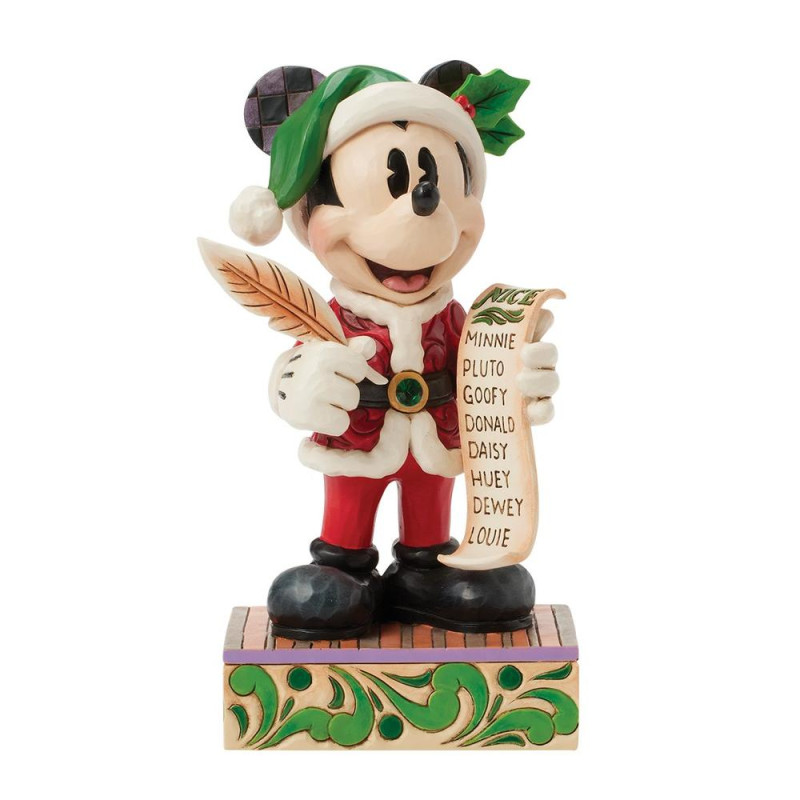 Figura enesco disney papa noel mickey
