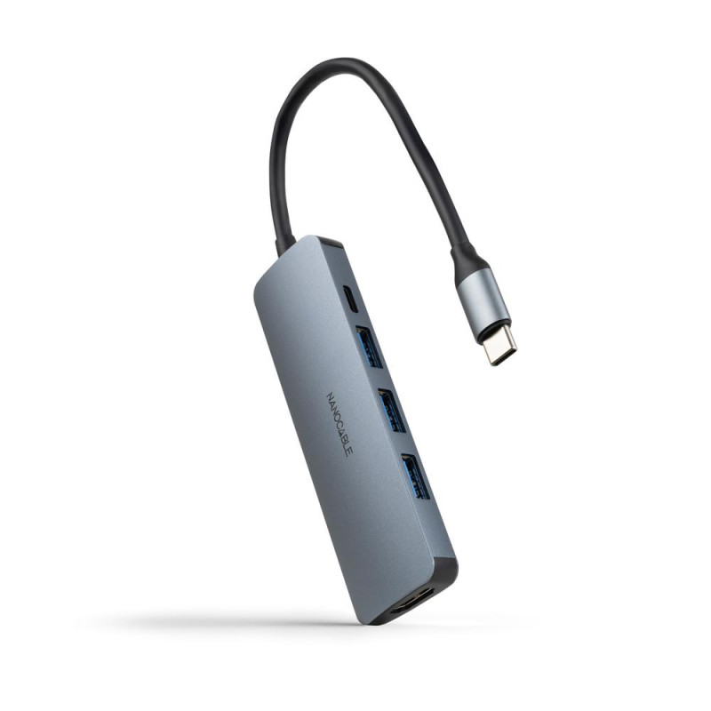 Hub nanocable usb c 5 en 1