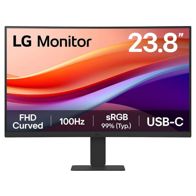Monitor curvo lg 24u421a b 24 pulgadas fhd