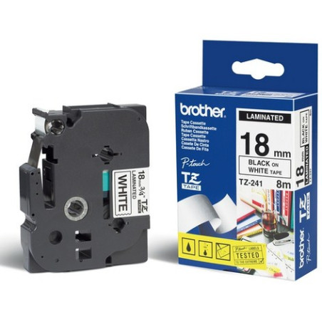 Cinta laminada brother tze241 12mm x