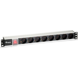 Regleta alimentacion equip rack 19 pulgadas 1u