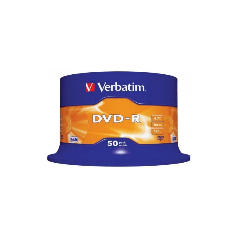Verbatim dvd r 47gb 16x tarrina 50