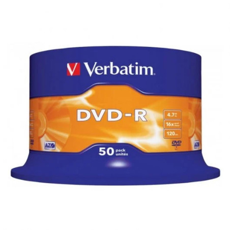 Verbatim dvd r 47gb 16x tarrina 50