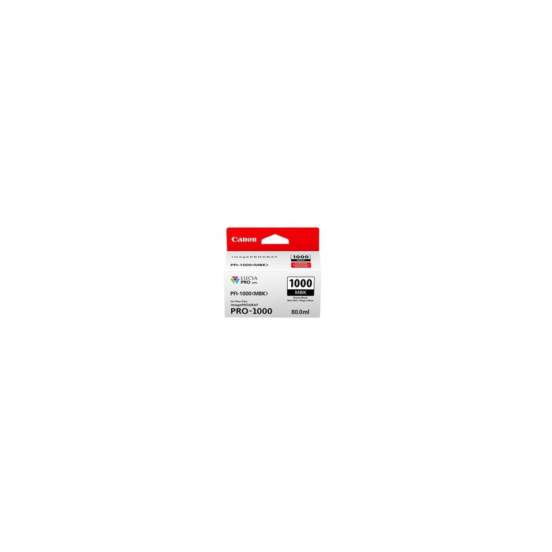Cartucho canon pfi 1000 mbk negro mate