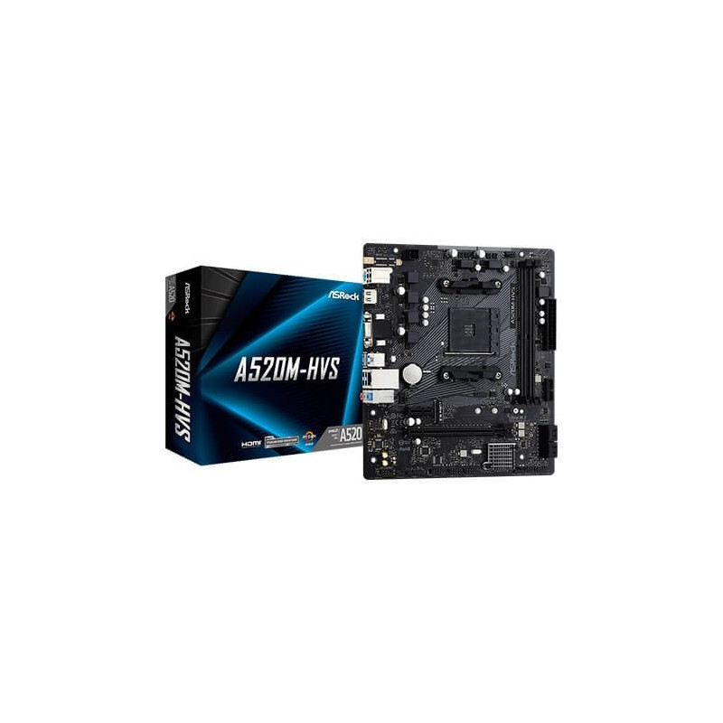 Placa base asrock am4 a520m hvs m atx