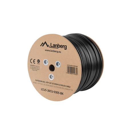 Bobina cat5e lanberg utp rj45 solido