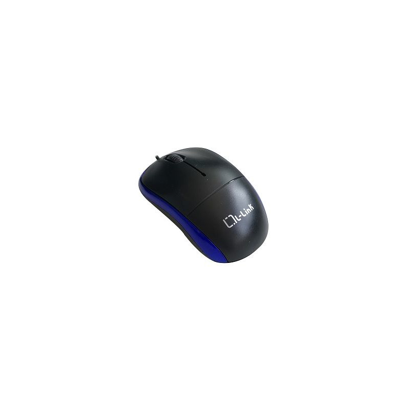 Raton optico usb l link negro azul