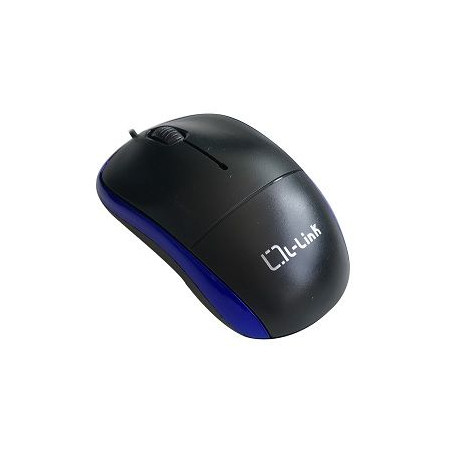 Raton optico usb l link negro azul