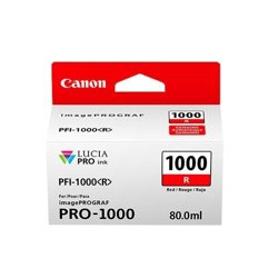 Cartucho canon pfi 1000r rojo pro 1000