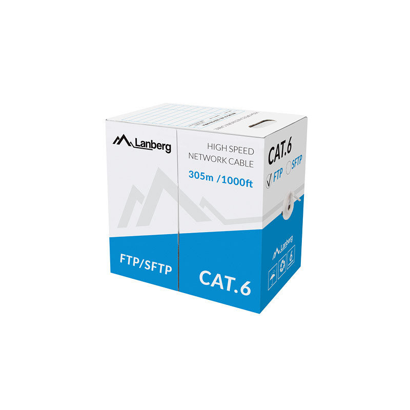 Bobina cat6 lanberg ftp 305m solid