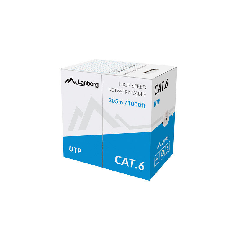 Bobina cat6 lanberg utp 305m solid