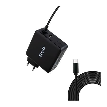 Cargador portatil tooq tqlc usbc65pd 65w usb