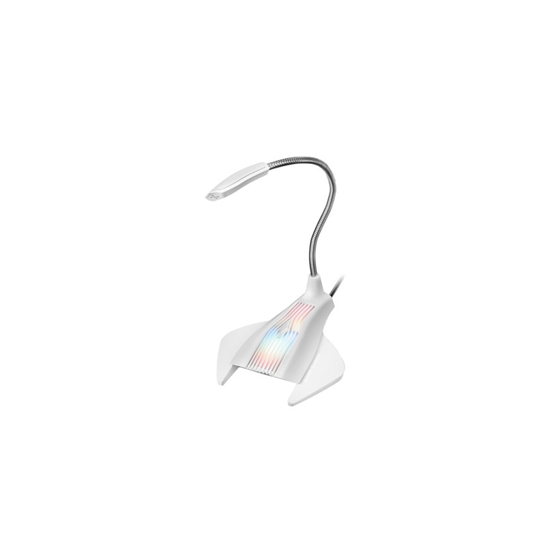 Microfono mars gaming rgb blanco