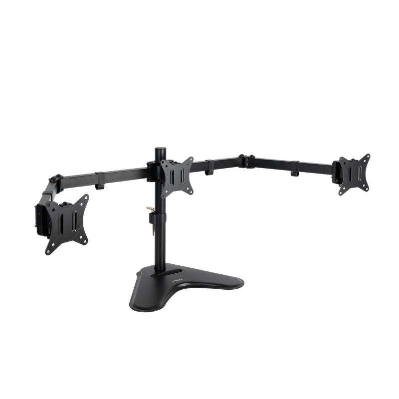 Soporte mesa tooq 3 pantallas gira