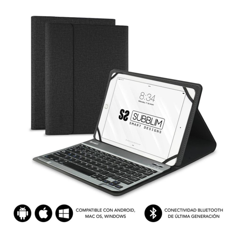 Funda teclado subblim teclado 101 pulgadas