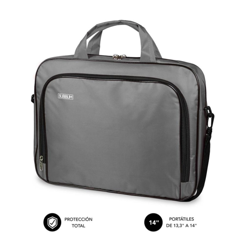 Maletin subblim oxford portatil 133 pulgadas 14 pulgadas gris