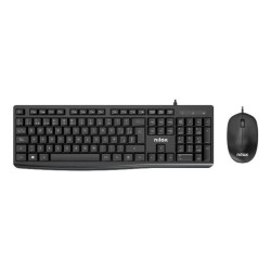 Teclado raton nilox nxkme0012 negro