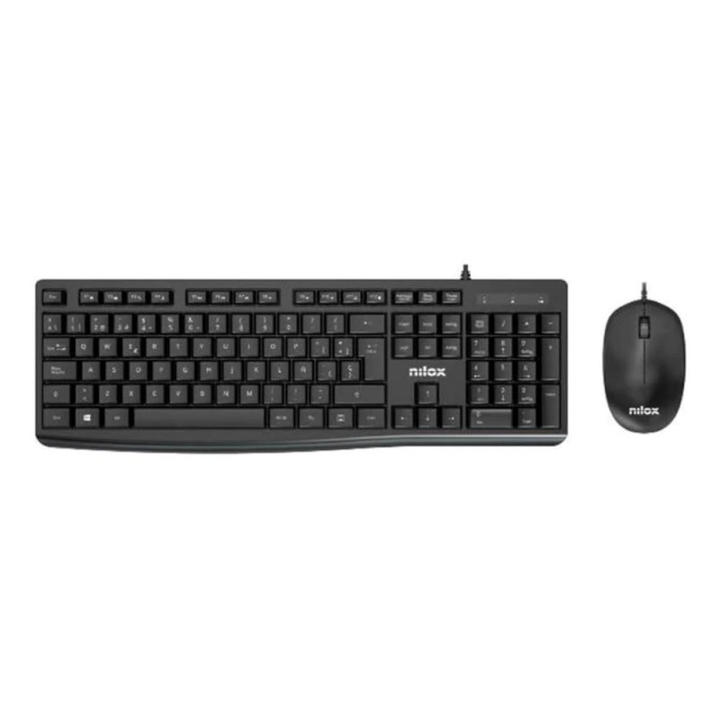 Teclado raton nilox nxkme0012 negro