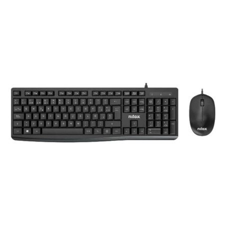 Teclado raton nilox nxkme0012 negro