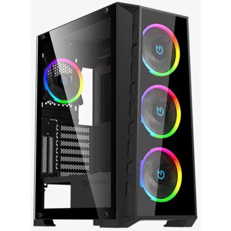 Caja ordenador gaming hiditec mh12 e atx