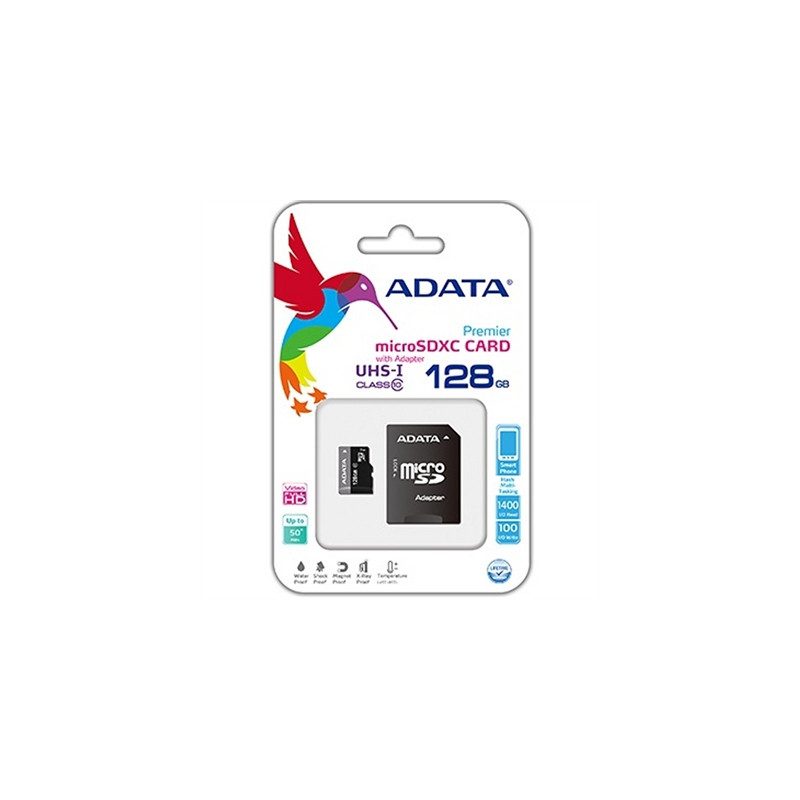 Tarjeta memoria micro sd adata 128gb